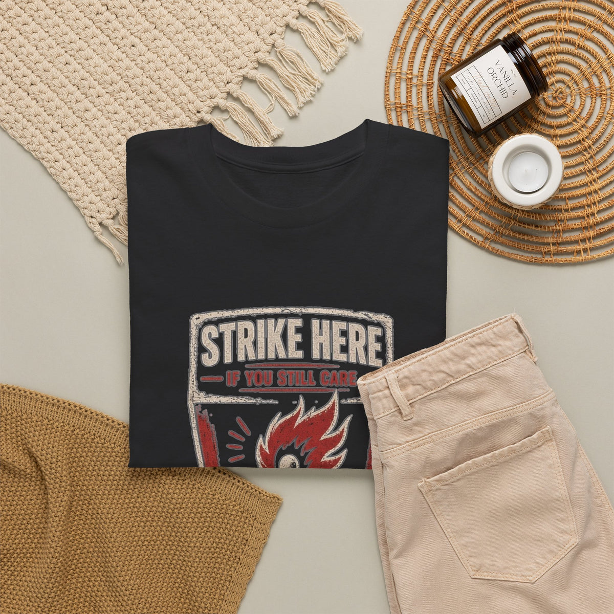 Eyeliner & Arson — Strike Here Tee