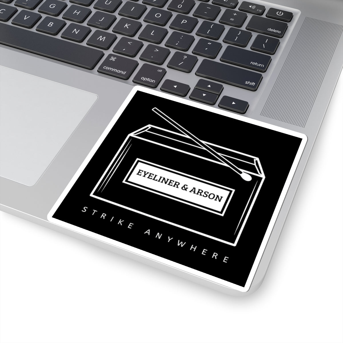 Eyeliner & Arson — Matchbox Sticker