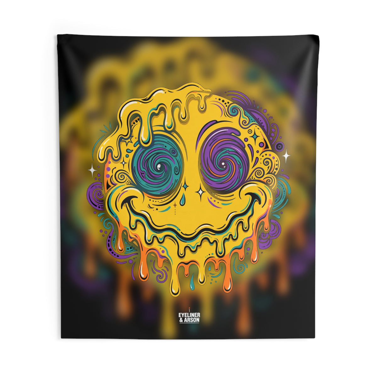 Melted Smiley Tapestry