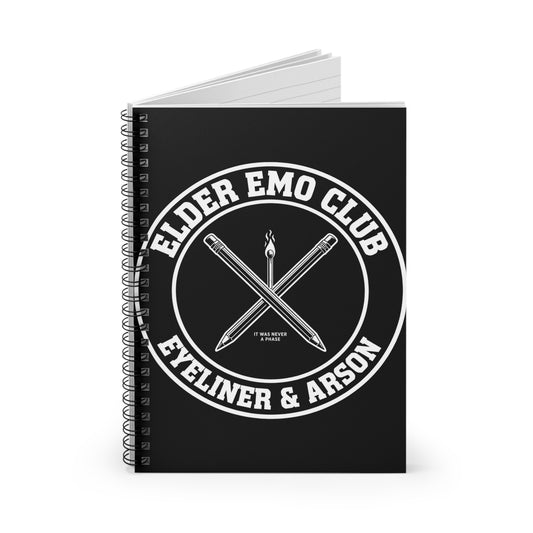 Elder Emo Club Spiral Notebook