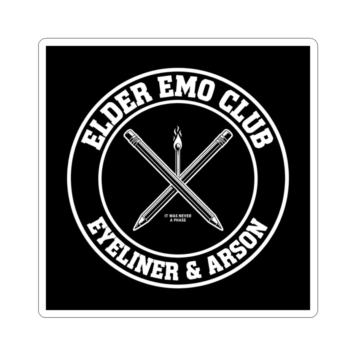 Elder Emo Club Sticker