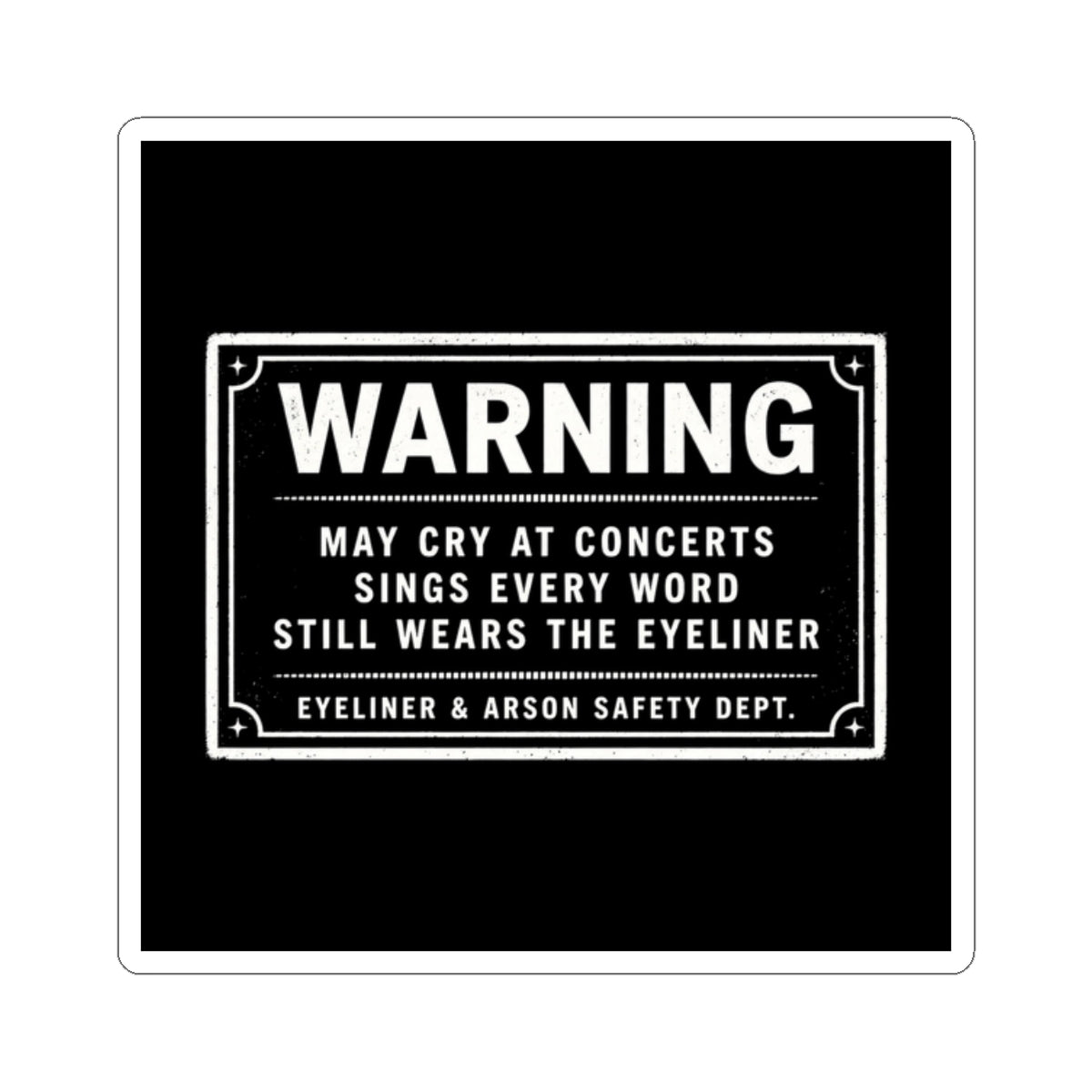 Warning Label Sticker