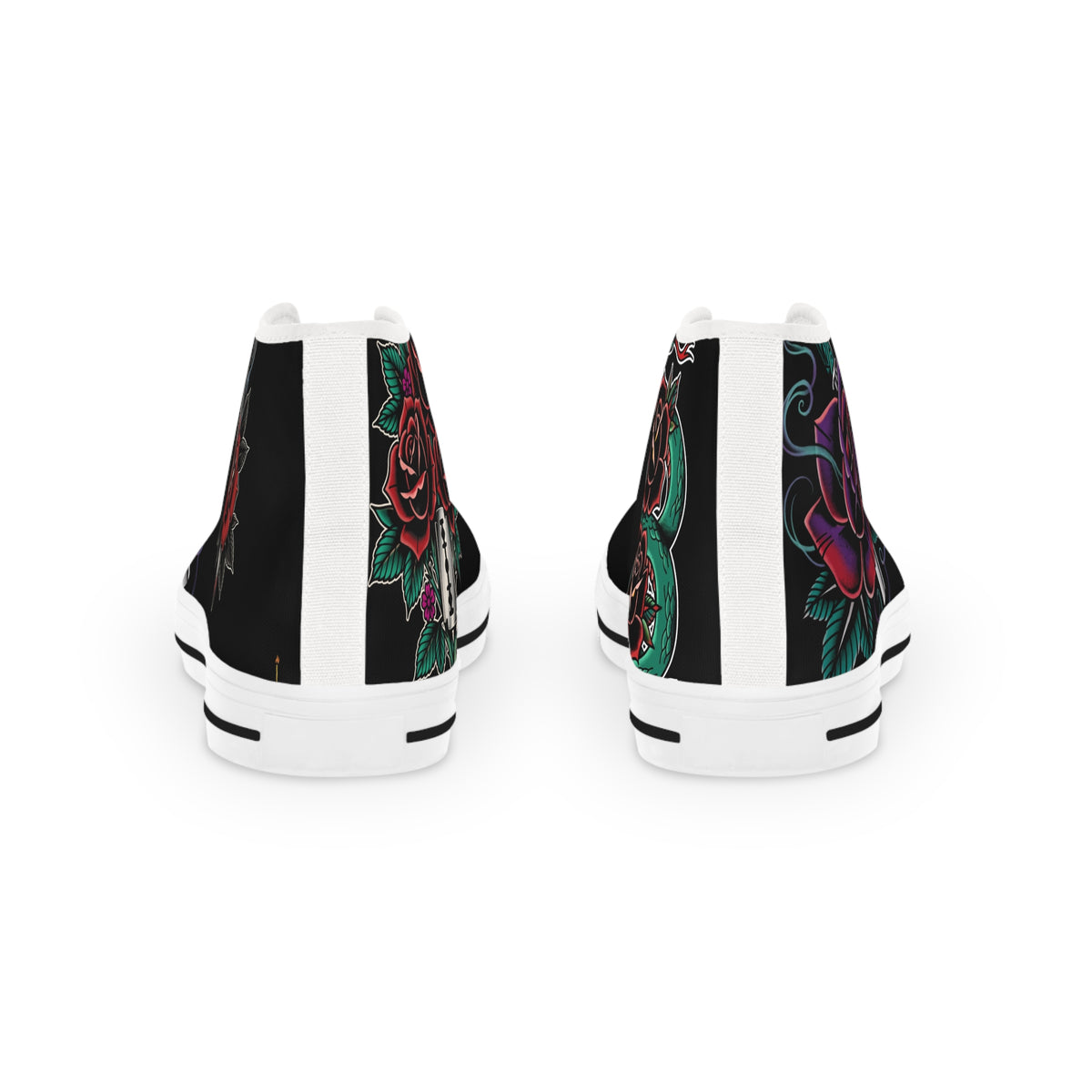 Eyeliner & Arson — Rose Flash High-Top Sneakers