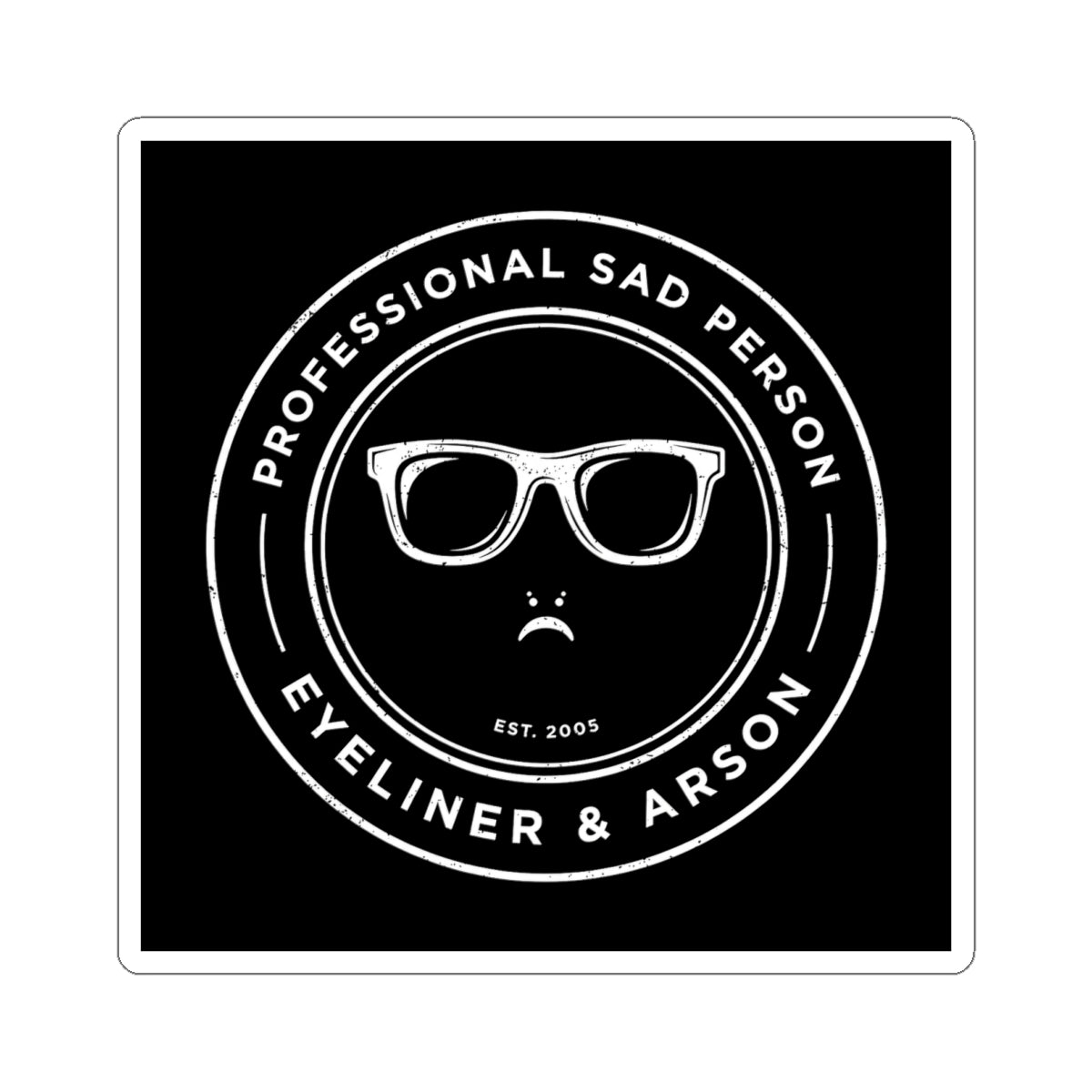 Professional Sad Person Sticker