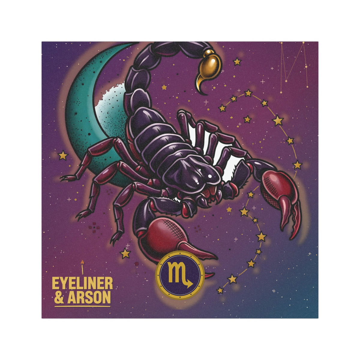 Eyeliner & Arson — Scorpio Car Magnet