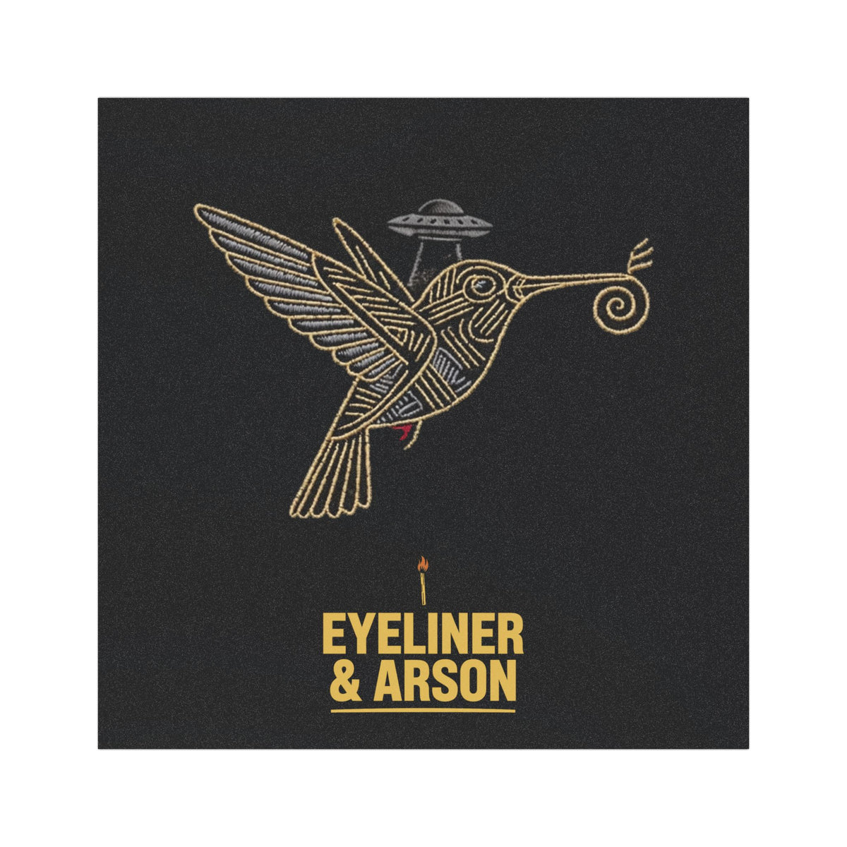 Eyeliner & Arson — Nazca Hummingbird Car Magnet