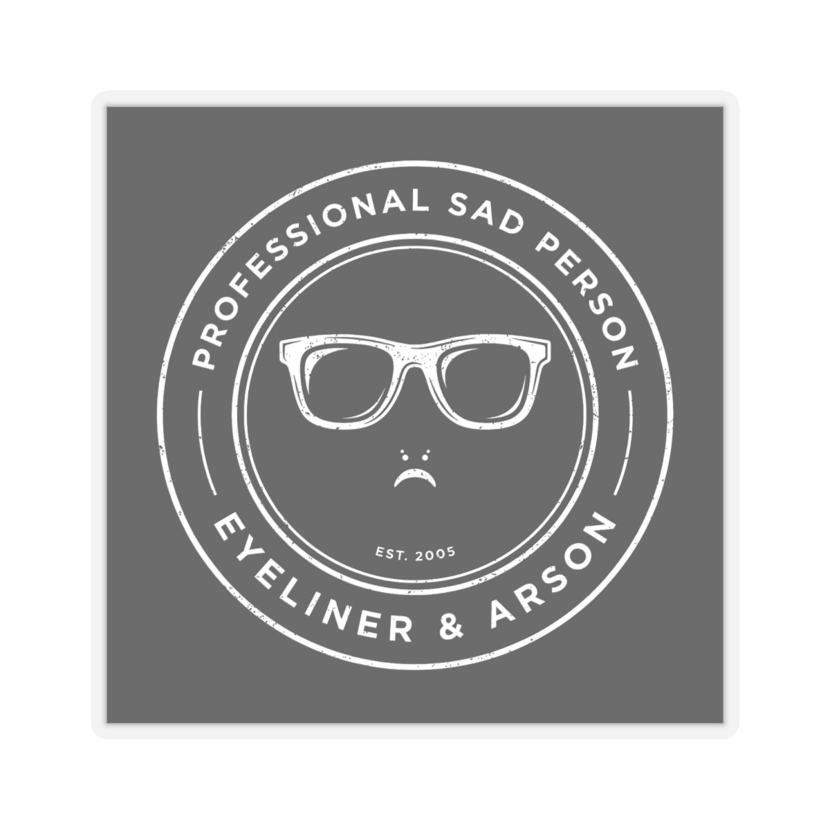 Professional Sad Person Sticker