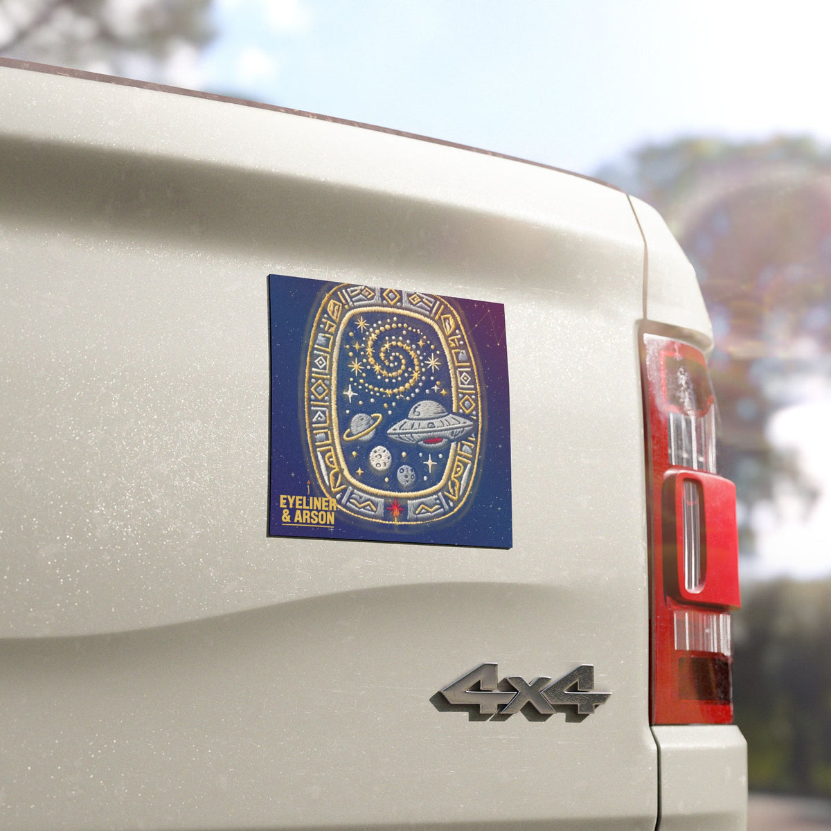Eyeliner & Arson — Star Map Tablet Car Magnet