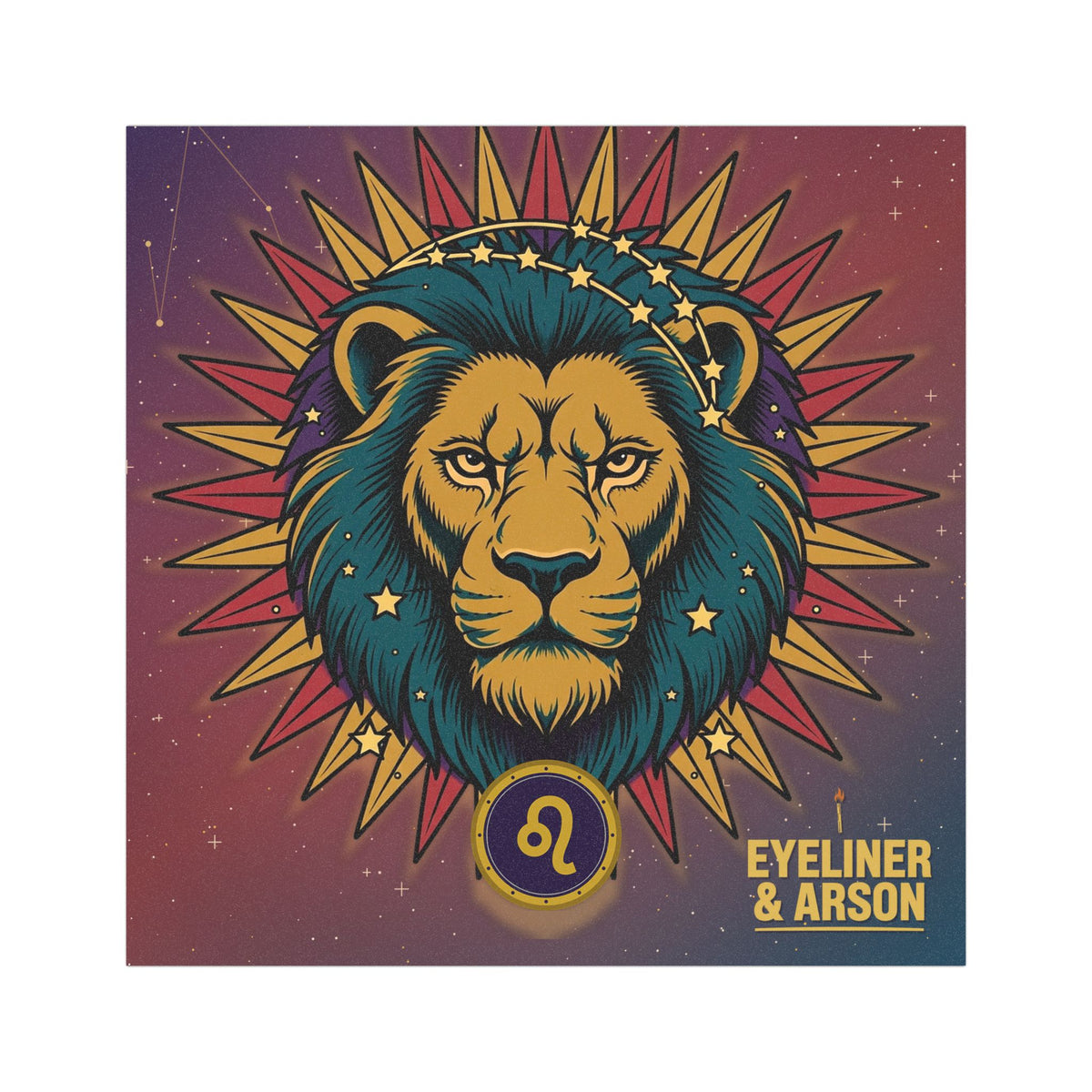 Eyeliner & Arson — Leo Car Magnet