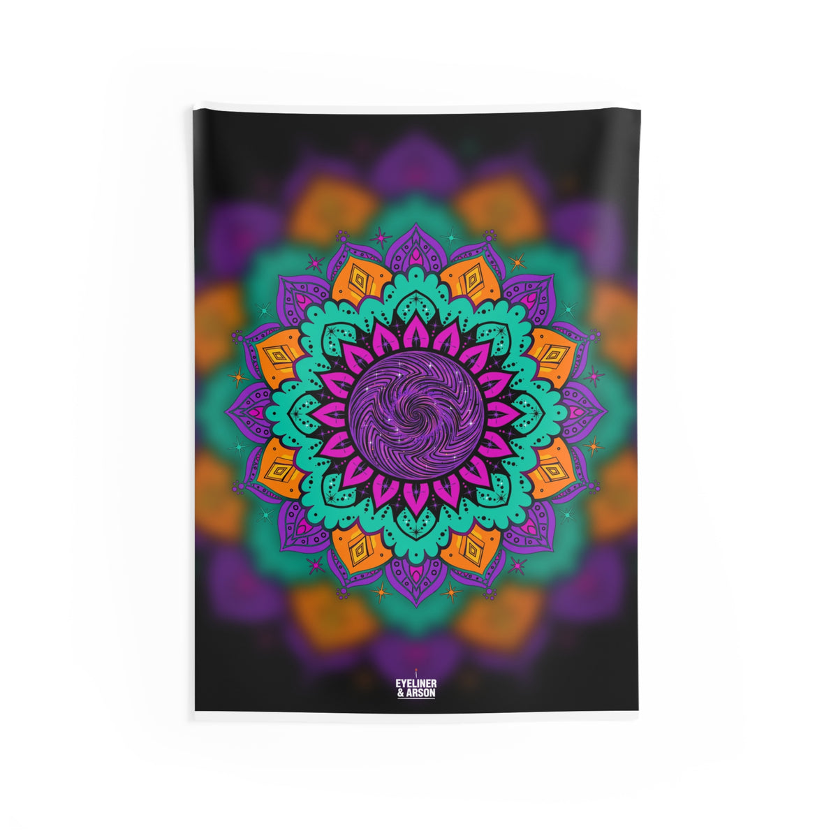 Kaleidoscope Mandala Flower Tapestry