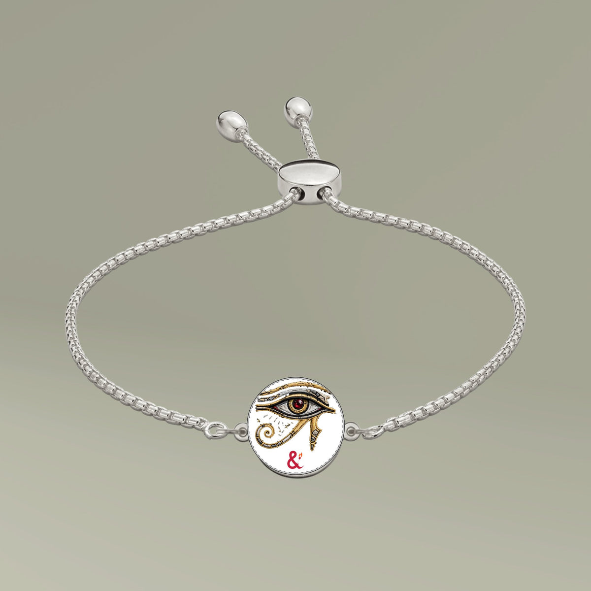 Eyeliner & Arson — Eye of Horus Picture Charm Bracelet
