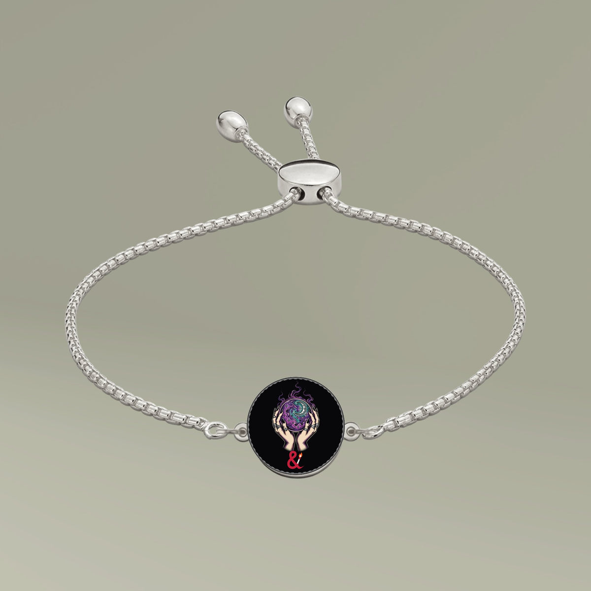 Eyeliner & Arson — Witch Hands Picture Charm Bracelet