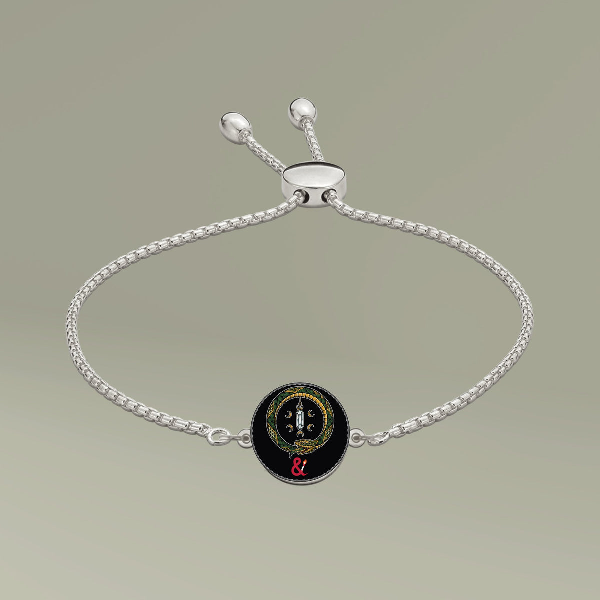 Eyeliner & Arson — Ouroboros Crystal Picture Charm Bracelet