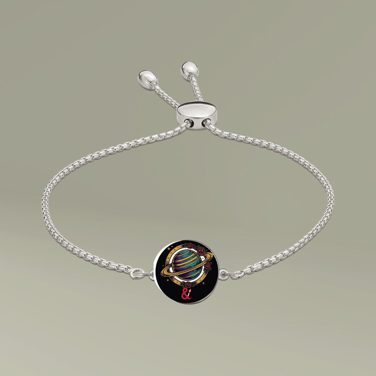 Eyeliner & Arson — Saturn Charm Bracelet