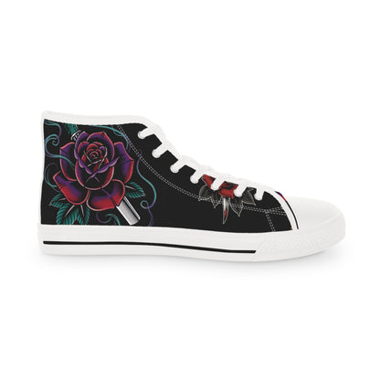 Eyeliner & Arson — Rose Flash High-Top Sneakers