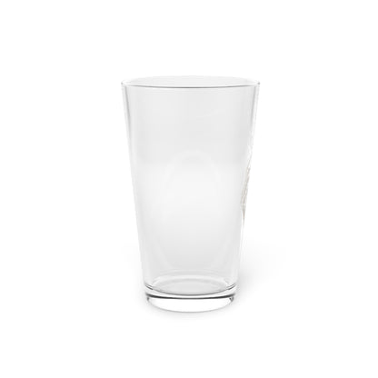 Eyeliner & Arson — Skeleton Rose Pint Glass