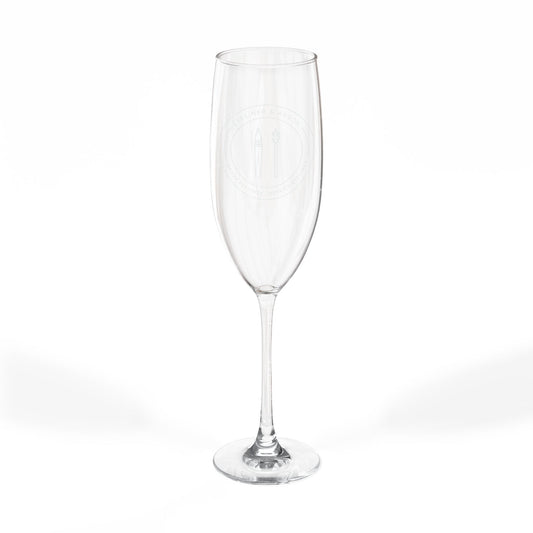 Eyeliner & Arson — Engraved Champagne Glass
