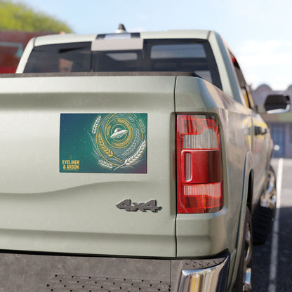 Eyeliner & Arson — Crop Circle Car Magnet