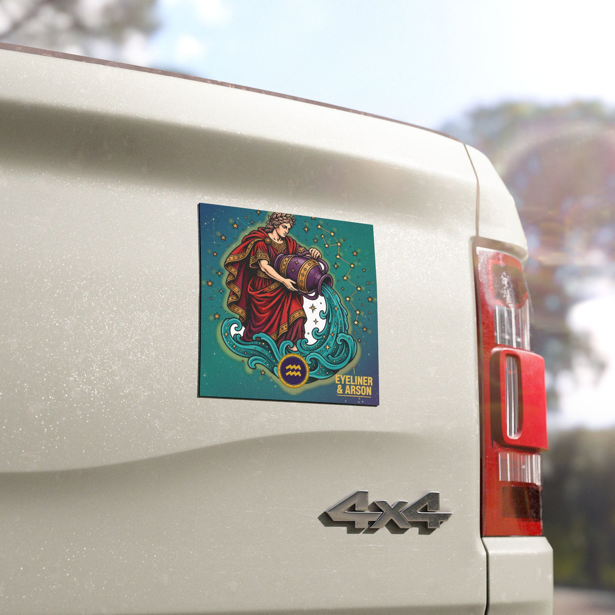 Eyeliner & Arson — Aquarius Car Magnet