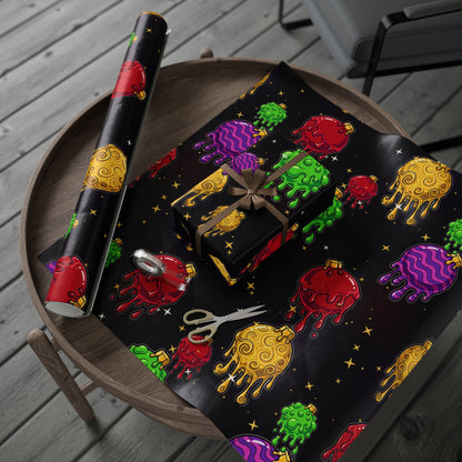 Melting Ornaments Wrapping Paper