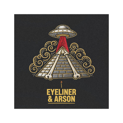 Eyeliner & Arson — Pyramid Beam Car Magnet