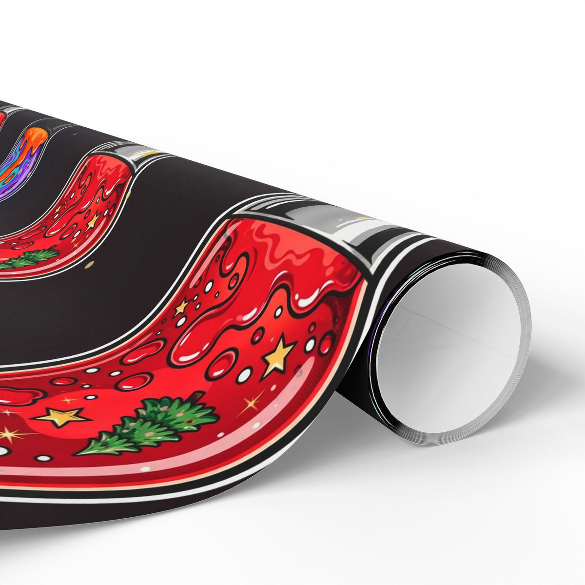 Santa's Lava Lamp Wrapping Paper