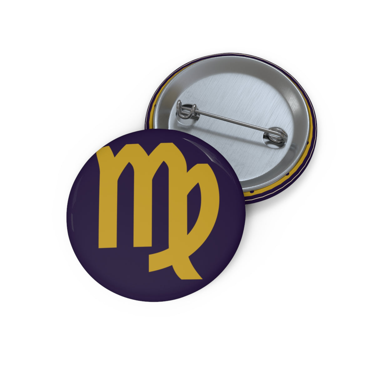 Eyeliner & Arson — Virgo Seal Pin Button
