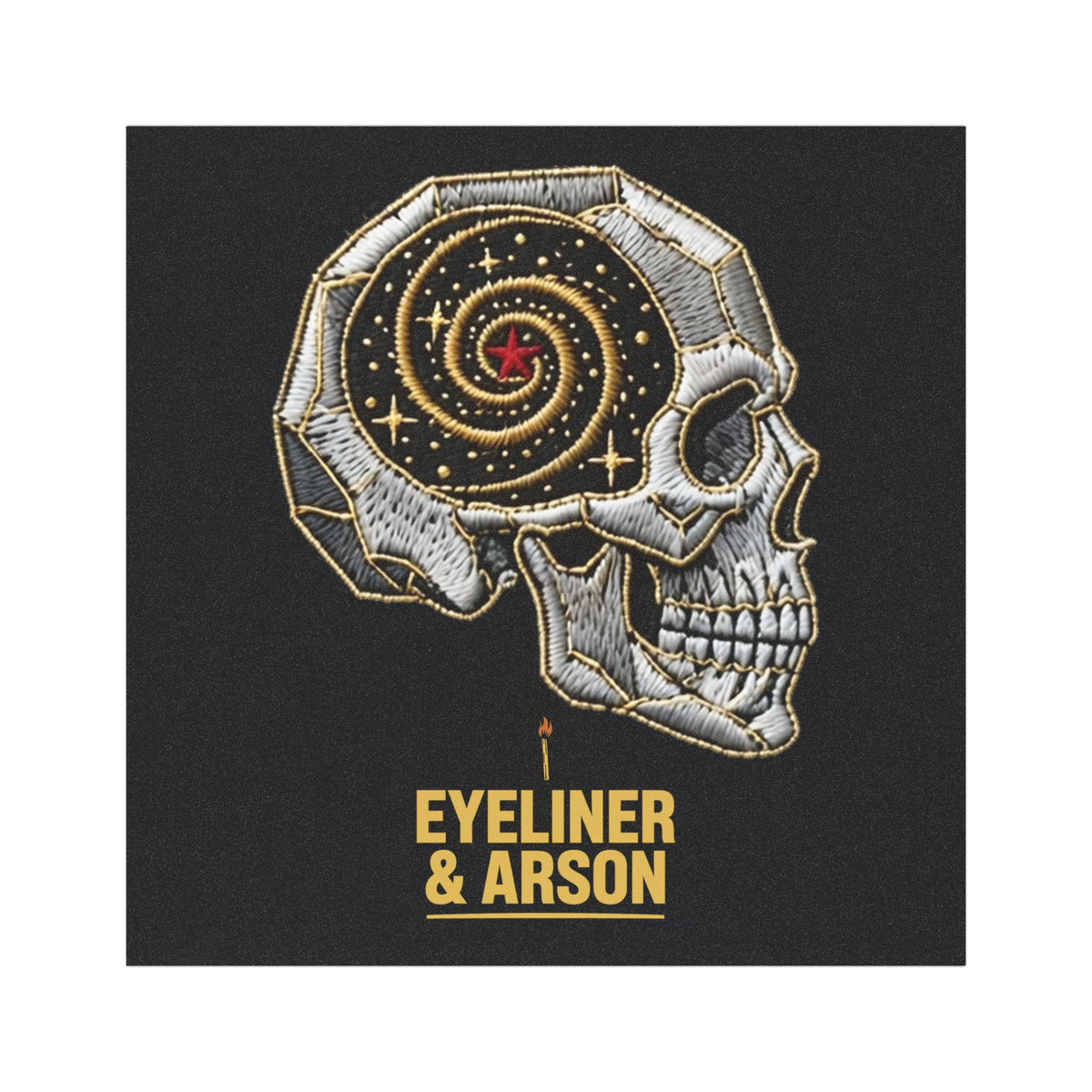 Eyeliner & Arson — Crystal Skull Car Magnet