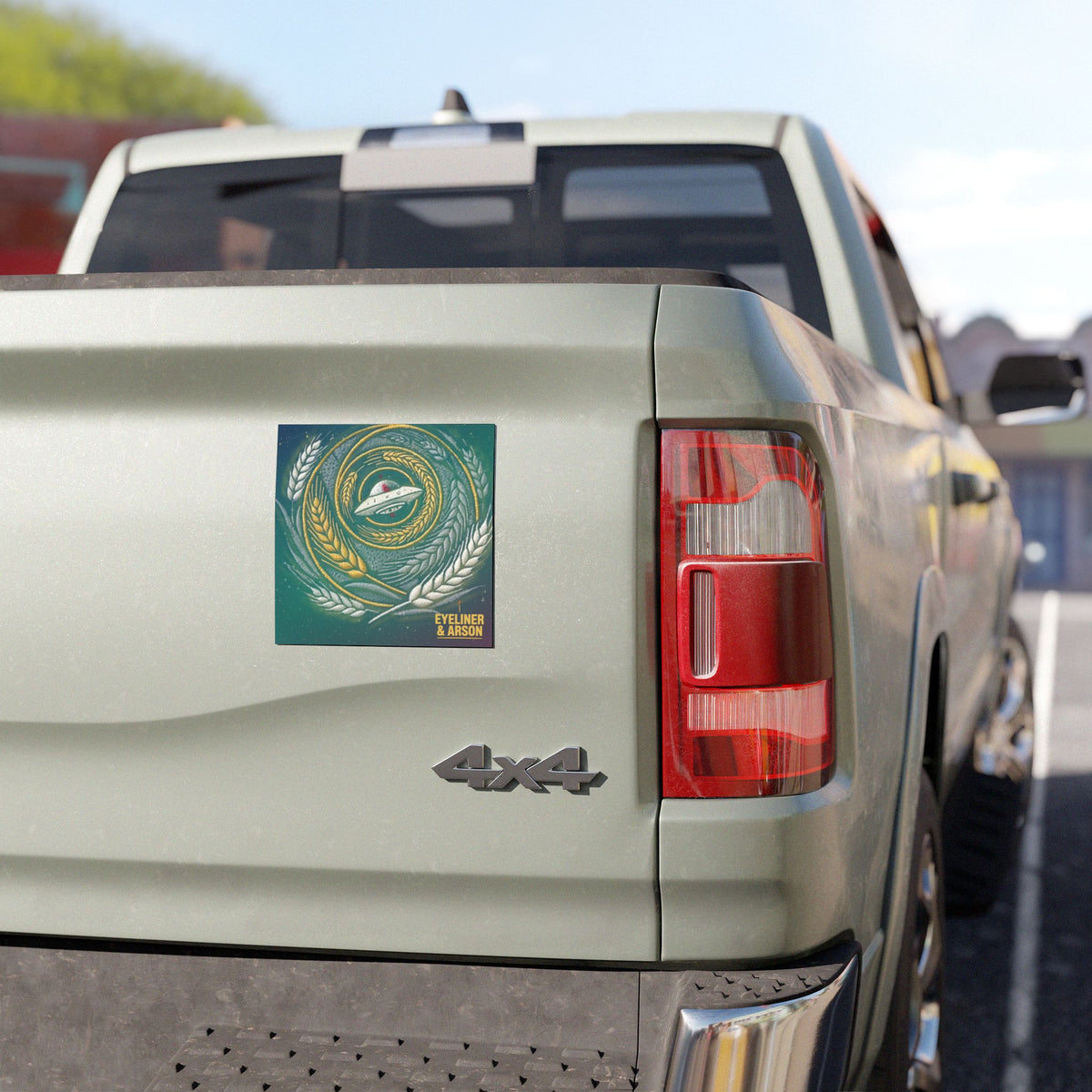 Eyeliner & Arson — Crop Circle Car Magnet
