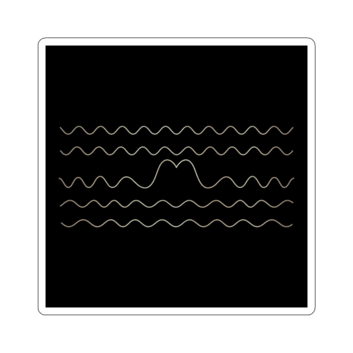 Eyeliner & Arson — Standing Wave Sticker