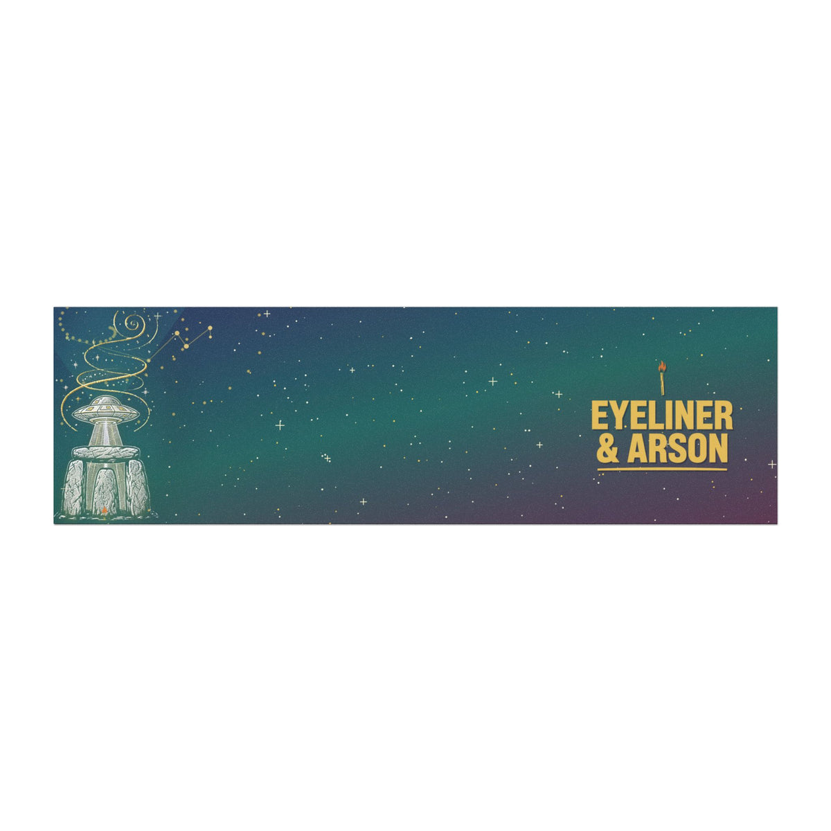 Eyeliner & Arson — Stonehenge Beam Car Magnet