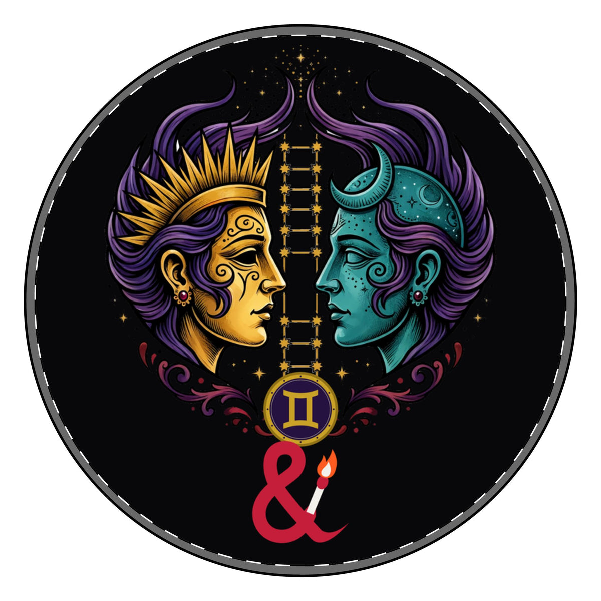 Eyeliner & Arson — Gemini Charm Bracelet
