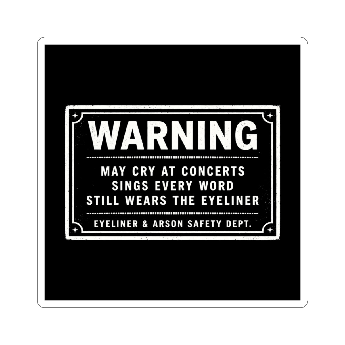 Warning Label Sticker
