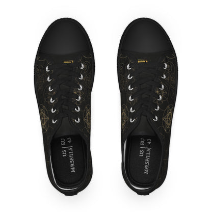 Eyeliner & Arson — Frequency Gold Low-Top Sneakers