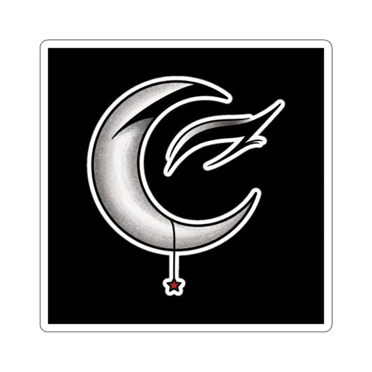 Eyeliner & Arson — Eyeliner Wing Moon Sticker