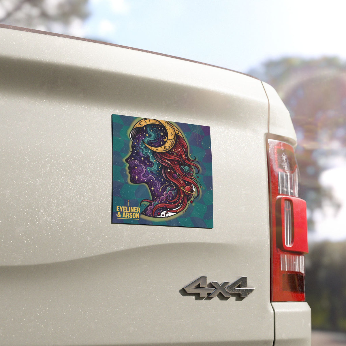 Eyeliner & Arson — Moon Goddess Car Magnet