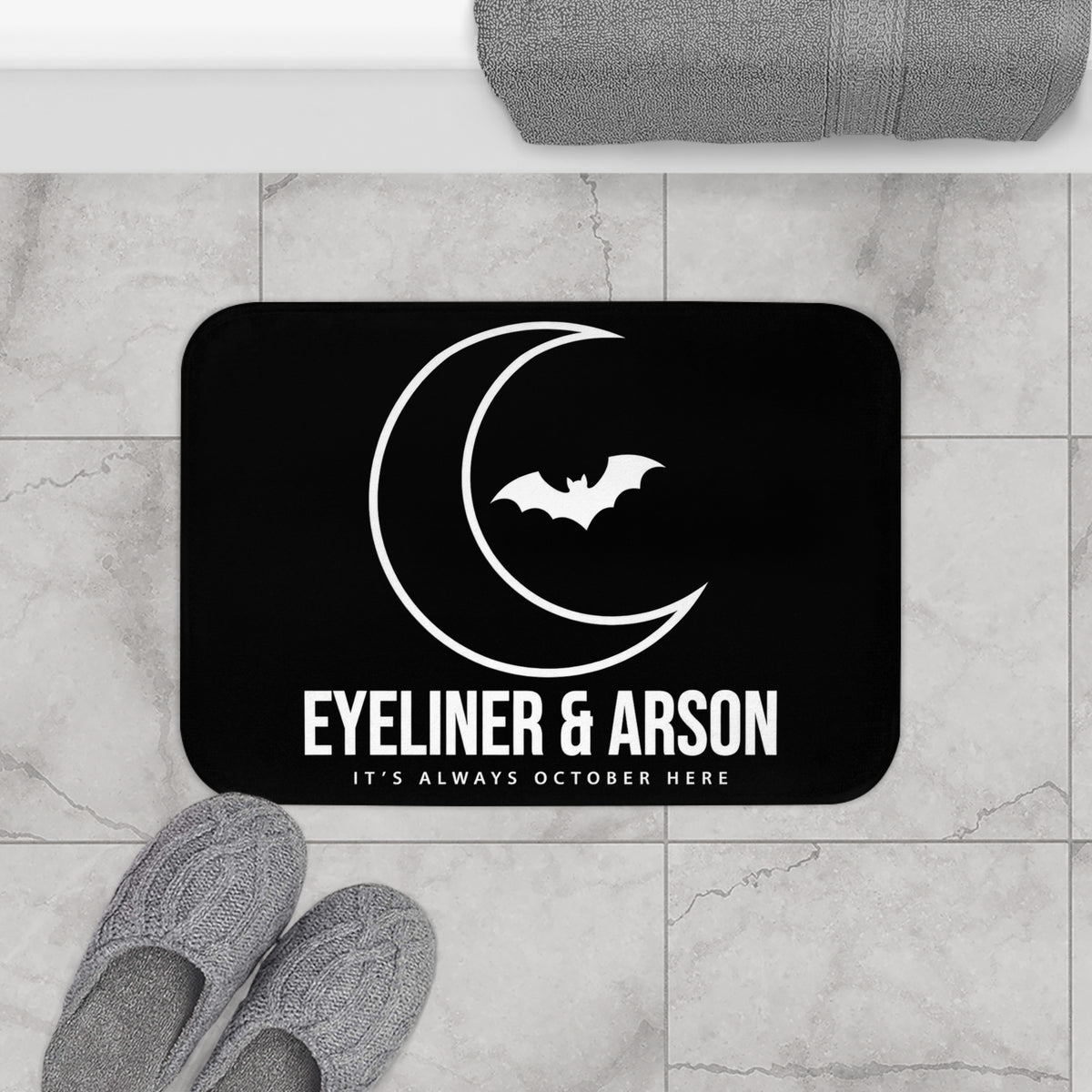 Moon & Bat — Bath Mat