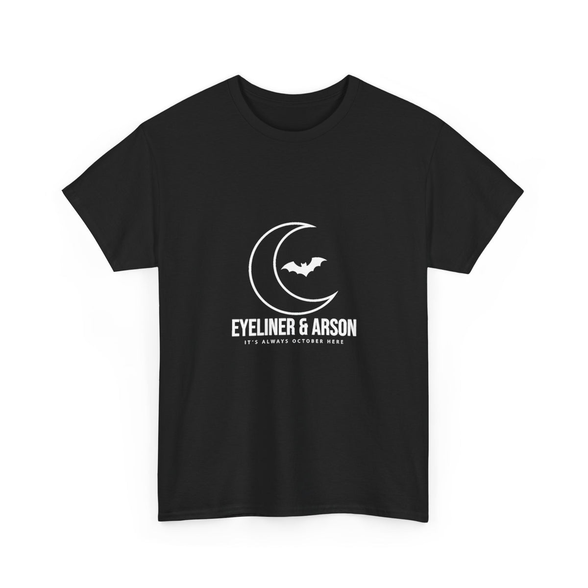 Eyeliner & Arson — Moon & Bat Tee