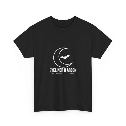 Eyeliner & Arson — Moon & Bat Tee