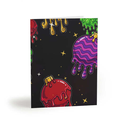 Melting Ornaments Greeting Card
