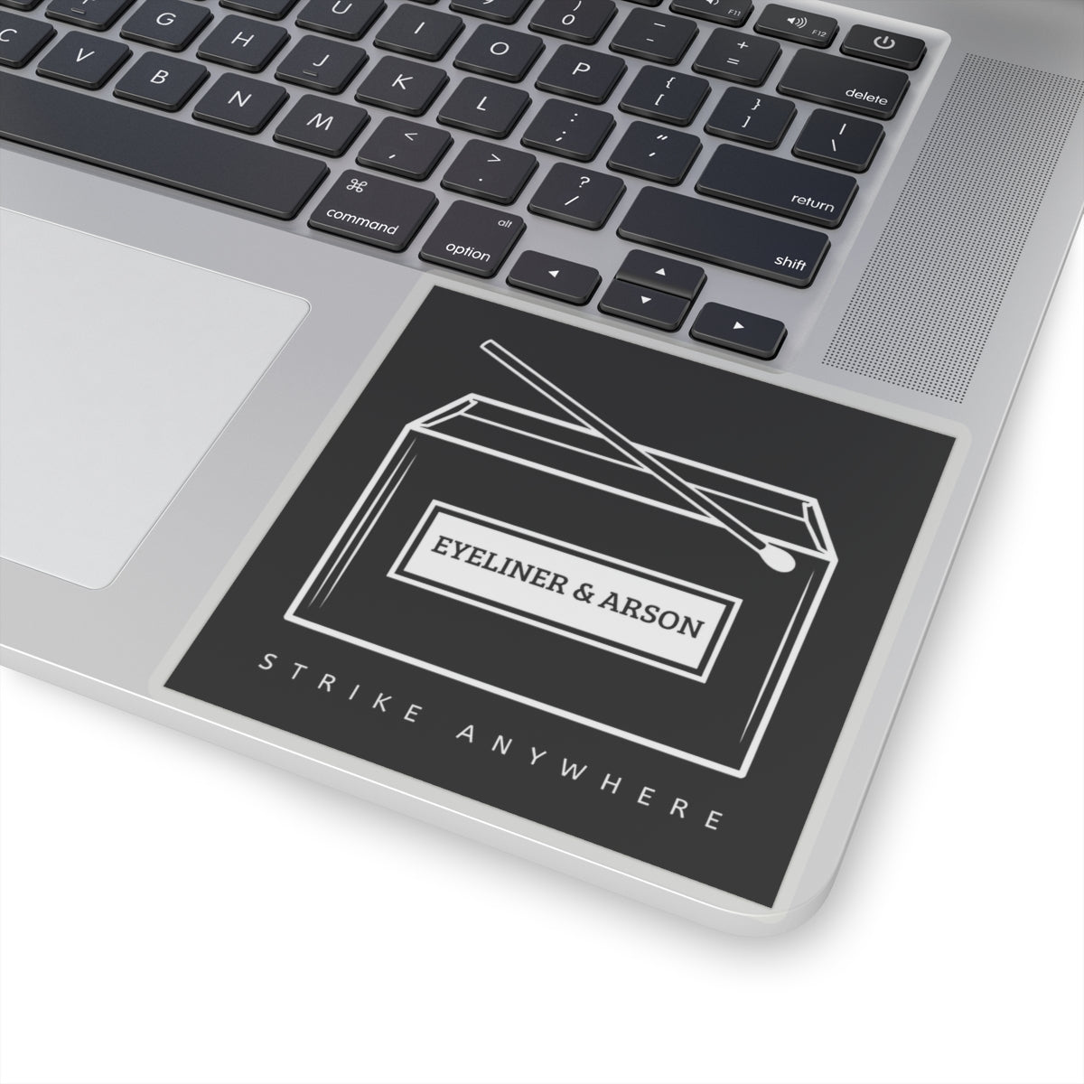 Eyeliner & Arson — Matchbox Sticker