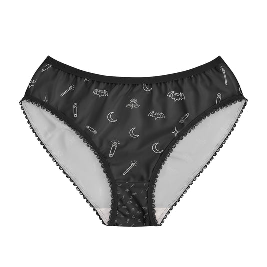 Eyeliner & Arson — Bats & Moons Briefs