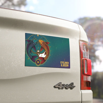 Eyeliner & Arson — Pisces Car Magnet