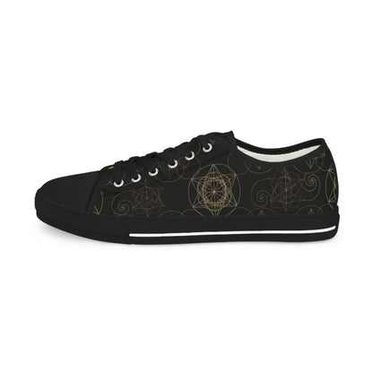 Eyeliner & Arson — Frequency Gold Low-Top Sneakers