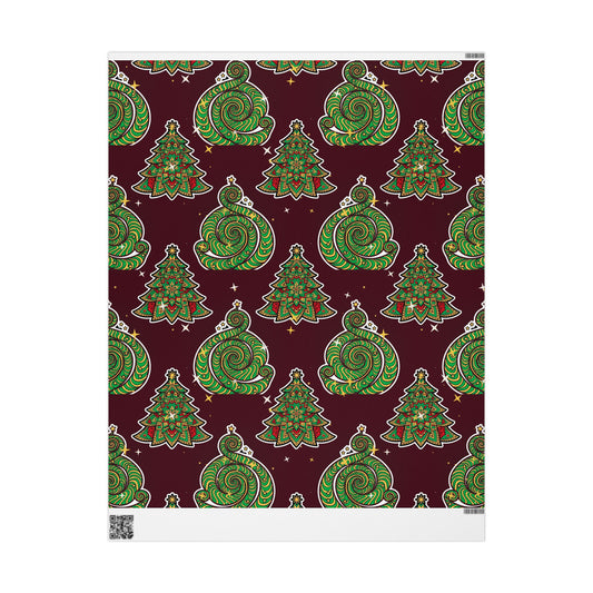 Trippy Tree Spiral Wrapping Paper