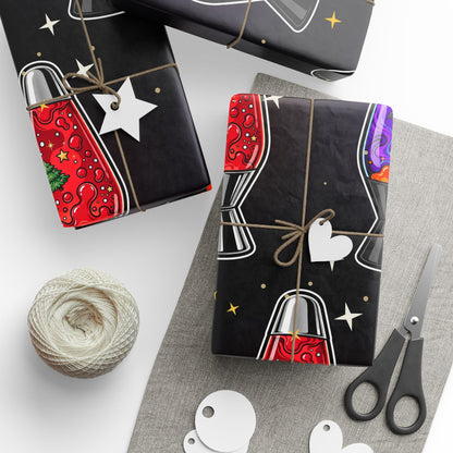 Santa's Lava Lamp Wrapping Paper