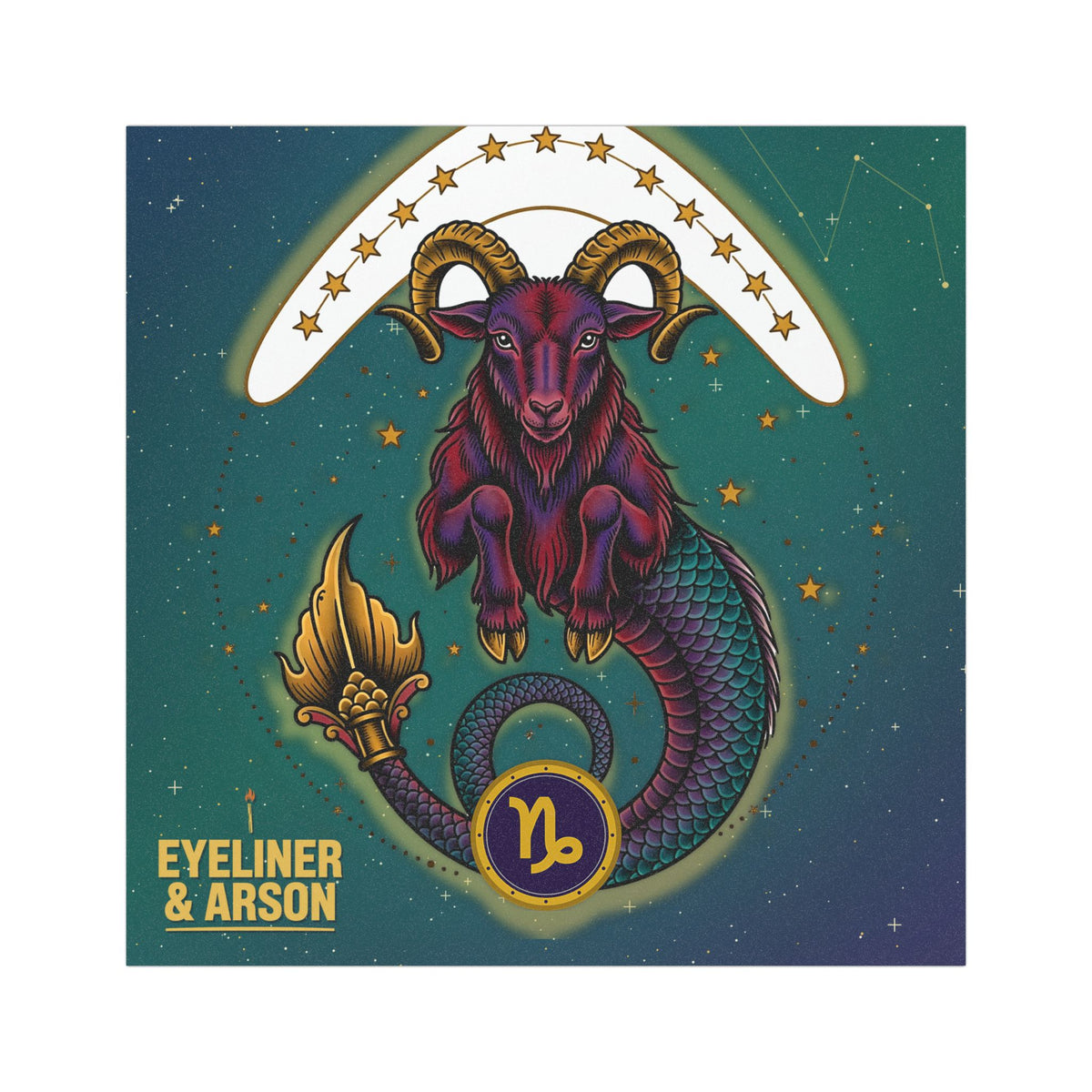 Eyeliner & Arson — Capricorn Car Magnet