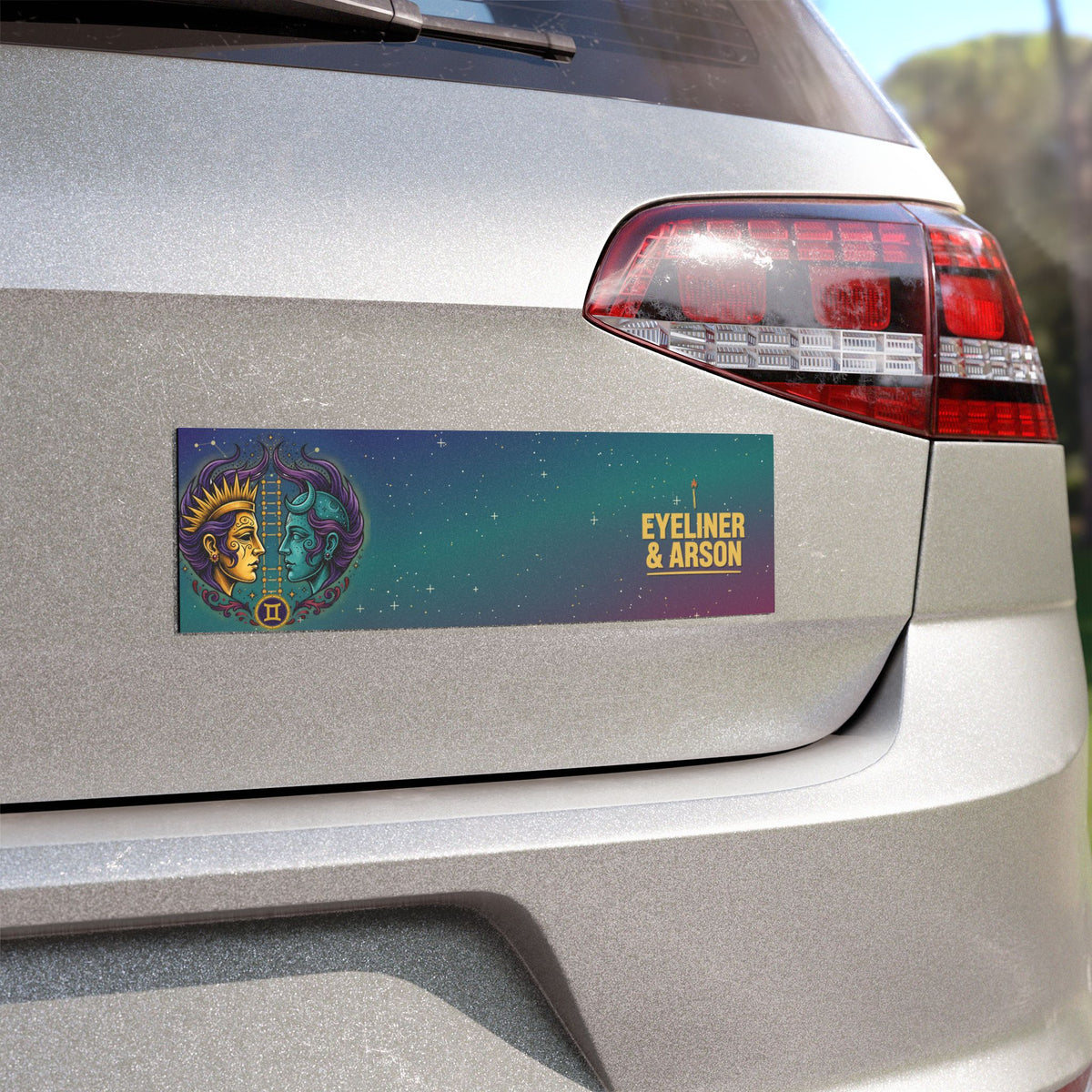 Eyeliner & Arson — Gemini Car Magnet