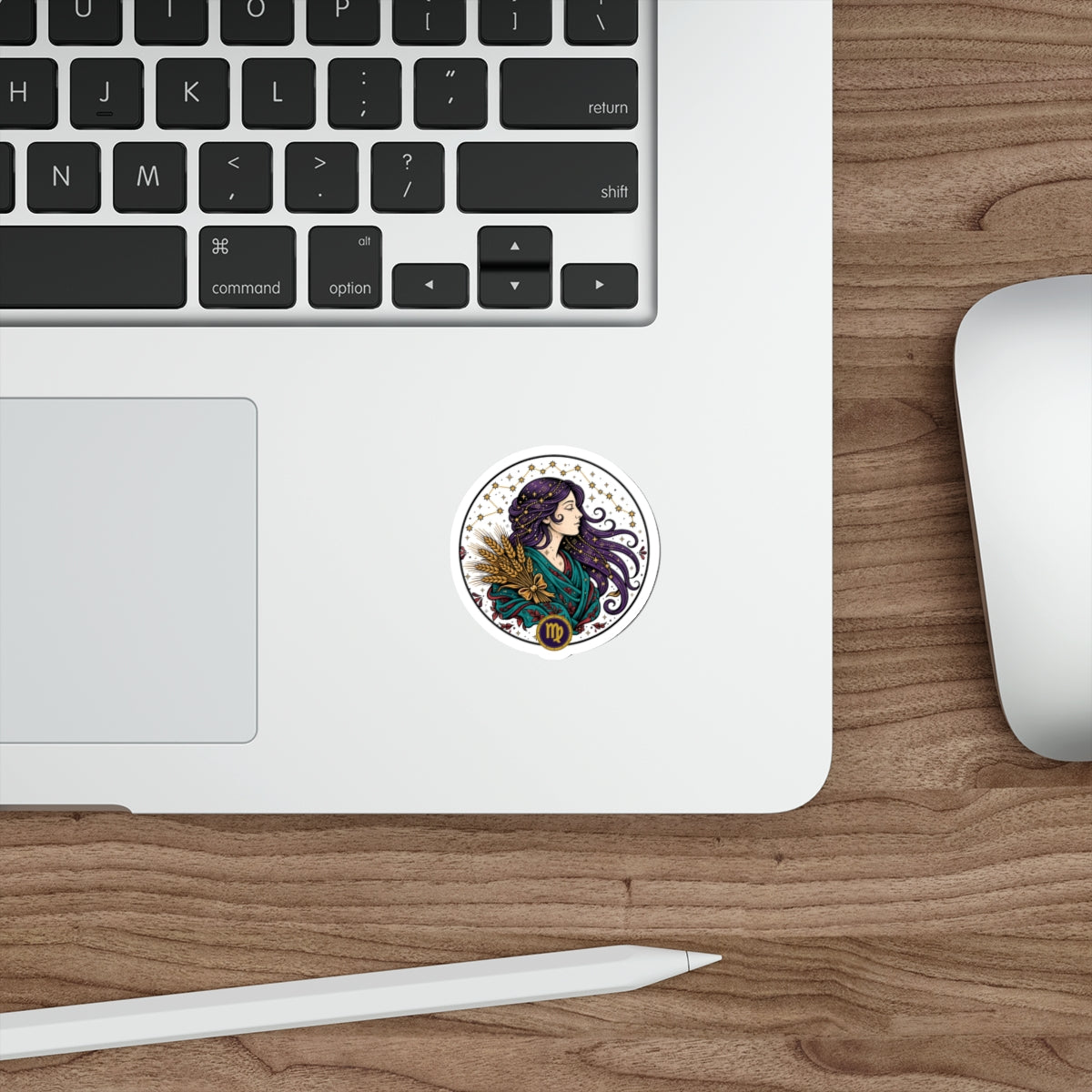 Eyeliner & Arson — Virgo Sticker