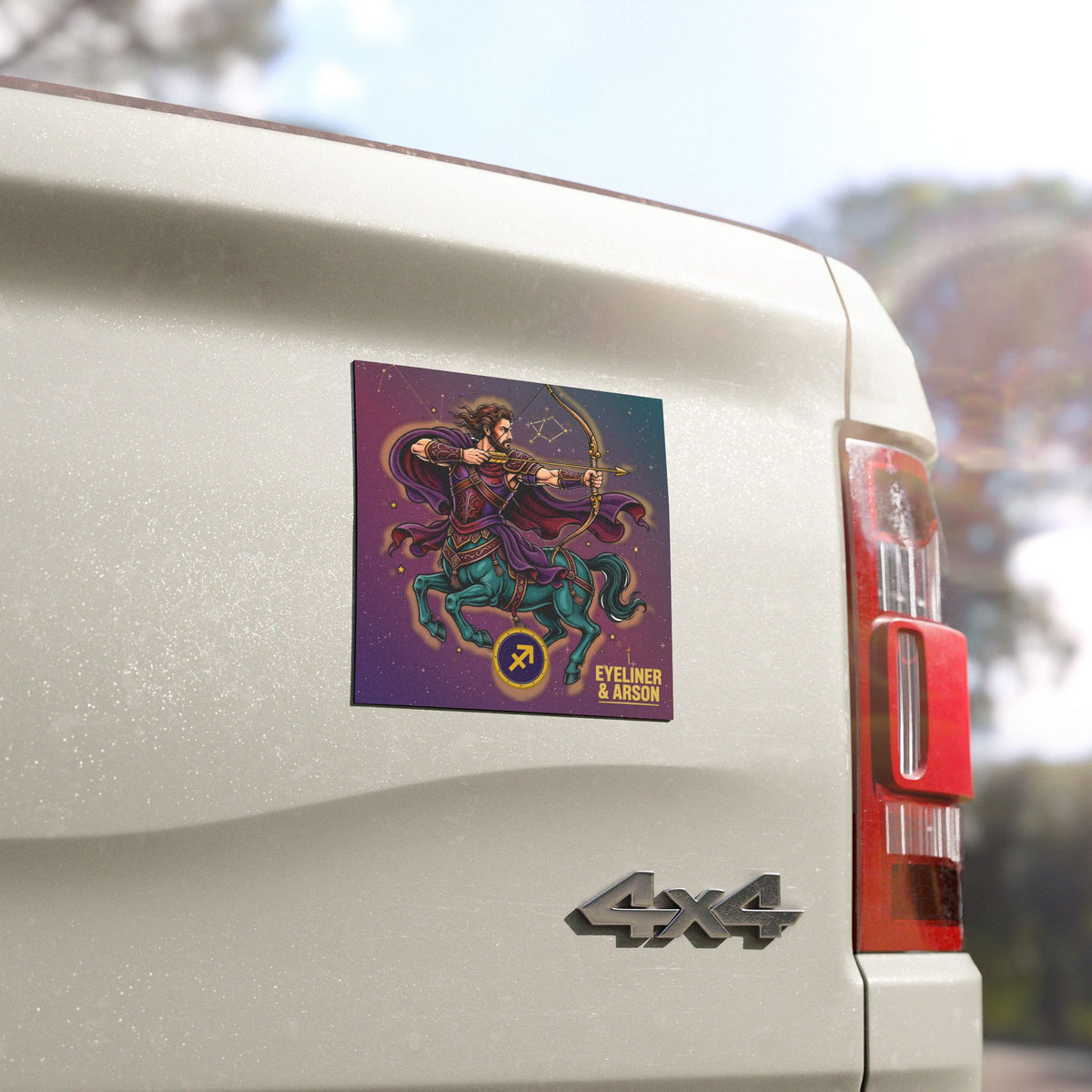 Eyeliner & Arson — Sagittarius Car Magnet